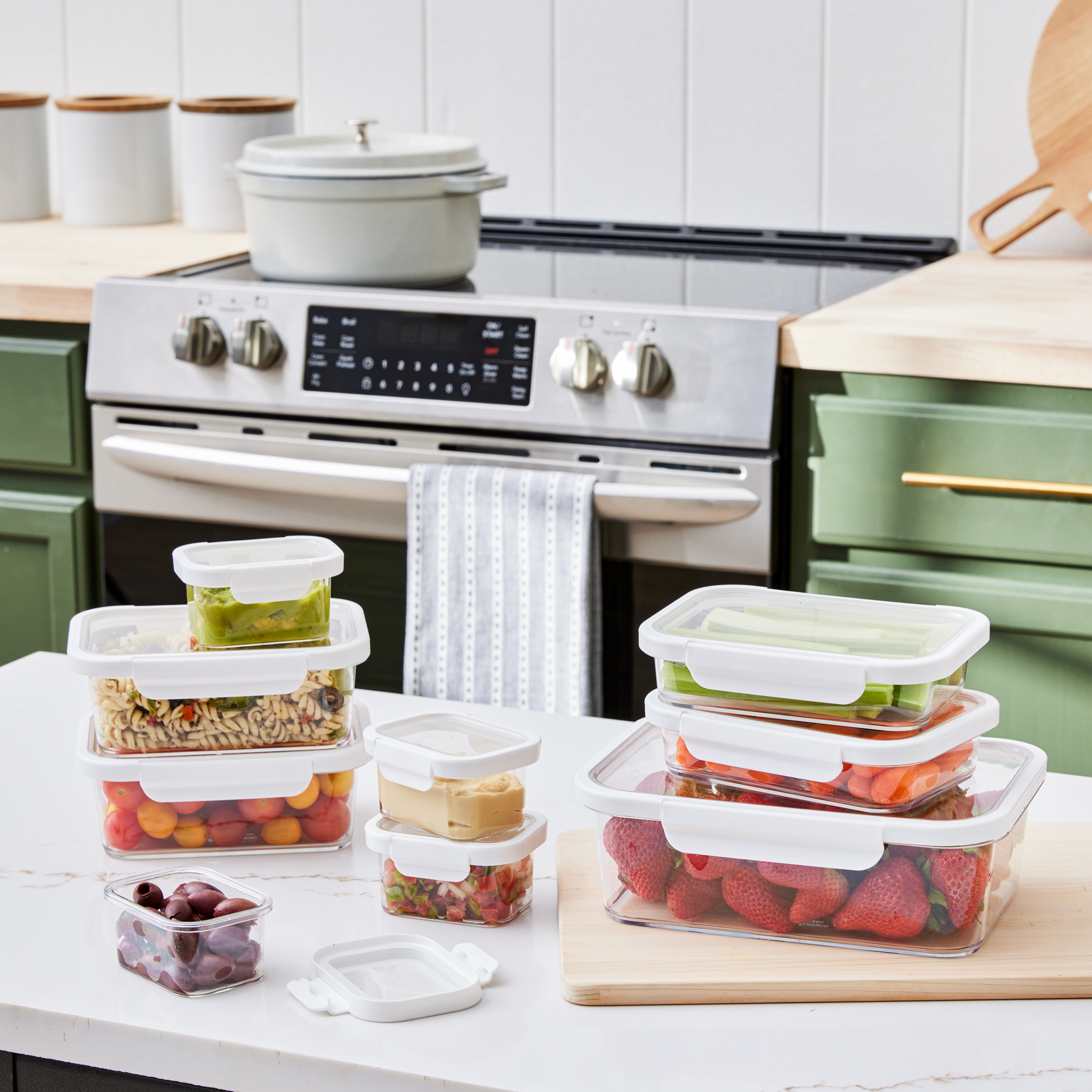 Better Homes & Gardens Rectangle Tritan Containers, Set of 9, 18 Pieces photo 4