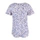 thumbnail image 4 of Blusa holgada de manga corta con cuello en V y estampado floral informal de verano para mujer Pompotops hkajfhjk471906, 4 of 5