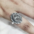 thumbnail image 2 of Natural Herkimer Diamond Ring, Rough Herkimer Diamond Ring, Birthstone, Bohemian Ring, 925 Sterling Silver, Womens Ring, Christmas, Thanksgiving, Handmade, Statement Jewelry, Rough Gemstone Jewelry, 2 of 5