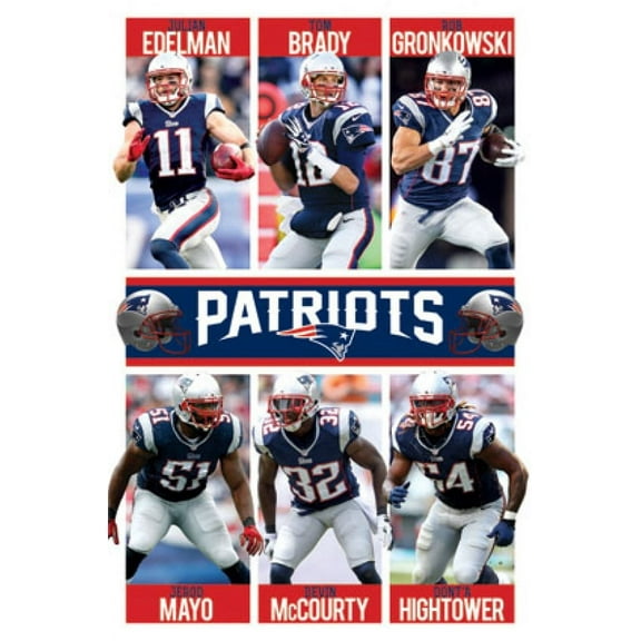 New England Patriots - Team 15 Laminated Poster Print (24 x 36)