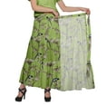 thumbnail image 2 of Moomaya Jupes Évasées Imprimées pour Femmes Vêtements Décontractés d'Été, 2 of 6