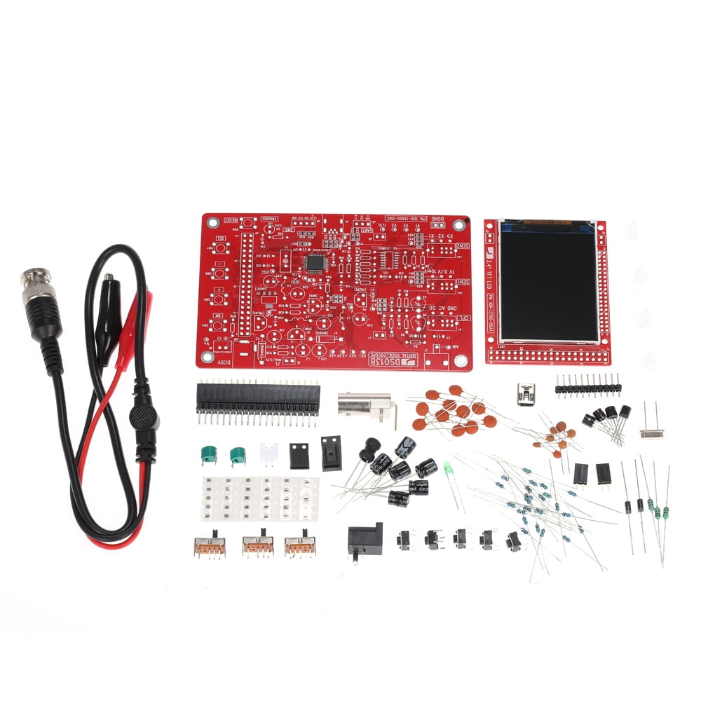 2.4-inch TFT Handheld Pocket-Size Digital Oscilloscope Kit DIY Parts SMD Soldered Electronic Learning Set 1Msps