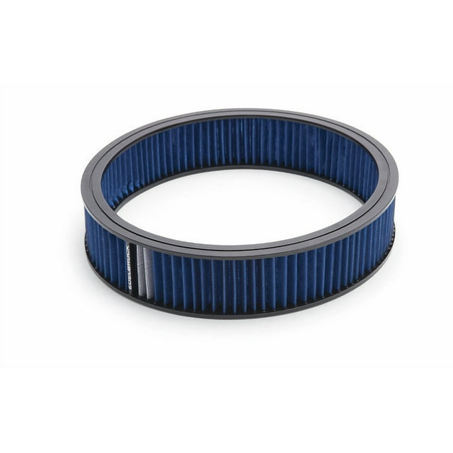 Edelbrock Air Filter 43667 Elite; 14 Inch Diameter x 3 Inch Tall; Round; Blue