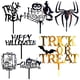 thumbnail image 2 of Bearachild 7 Uds conjunto de adornos para pasteles fiesta de Halloween Cupcake pastelería decoración acrílica adorno para pastel de vacaciones Kits de decoración para fiestas Bearachild HA000160-00B, 2 of 6