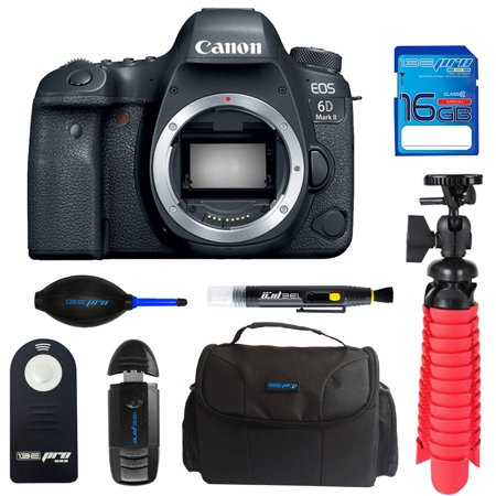 Canon EOS 6D Mark II DSLR Camera (Body Only) + Pixi Basic Bundle Kit