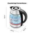 thumbnail image 6 of Chefman Rapid-Boil 1.8L Electric Tea Kettle w/ Keep Warm and Tea Infuser - Stainless Steel, 6 of 9