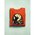 thumbnail image 3 of Cappy Halloween Graphic Graphic - Women's Sweatshirt, 3 of 4