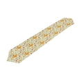 thumbnail image 1 of EREHome Cute Fox Yellow Table Runner Decoration Kitchen Floral Print Table Runners for Home Coffee Kitchen Dining Table 13x90 inches, 1 of 4