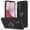Black, variant on TECH CIRCLE for Samsung Galaxy A17 5G PC+TPU Slim Armor Case with Magnetic Ring Holder KickStand Military Grade Dual Layer Heavy Duty Shockproof Protective Cover,Red