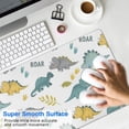thumbnail image 4 of Long Mouse Pads for Desk,White ROAR Text Dinosaurs Pattern Desk Mats on Top Of Desks, Desk Mouse Pad Extra Large with 3mm Non-Slip Base and Stitched Edge for Gaming,Office,Work,Home 31.5"x11.8", 4 of 6
