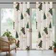 thumbnail image 5 of Outdoor Curtains for Patio Waterproof, Christmas Outdoor Privacy Panels Grommet, Winter Pine Tree Gold White Xmas Snowflakes Blackout Outside Curtains for Porch/Cabana/Pergola/Gazebo 54"x95", 1 Panel, 5 of 8