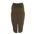 thumbnail image 2 of OLIAN Maternity Women's Contrast Belly Panel Pencil Skirt L21610 Sz Small Brown, 2 of 2
