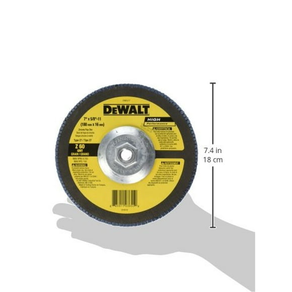 DEWALT DW8377 Disque à Clapet de 7 Po par 5/8 Po-11 60 g Type 27 HP