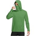 thumbnail image 2 of Nmnitkp Men's Hooded Sun Shirts with Mask Fishing Shirts for Men Long Sleeve UPF 50 Rash Guards Cooling Hoodies Hiking Shirts, 2 of 7