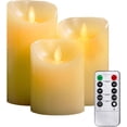 thumbnail image 1 of Set de 3 Velas LED Sin Llama con Mando a Distancia Marfil-- Sincero Electrónica, 1 of 3