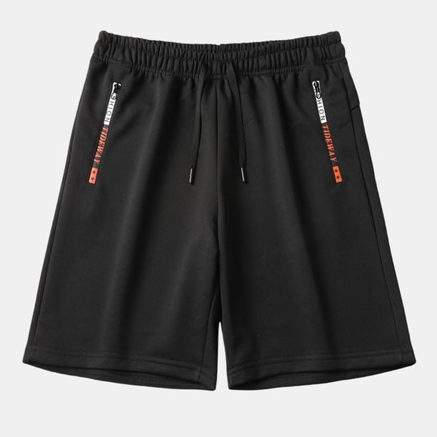 Fiudx Pantalones Cortos Deportivos para Hombre, Transpirables y Ligeros, con Bolsillos con Cremallera, Estilo Corto, Perfectos para Gimnasio, Correr y Nadar, Ideales para Un Estilo de Vida Activo, Ro