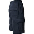 thumbnail image 4 of Ma Croix Men's Comfort Fleece Cargo Sweat Shorts with Drawstring, 4 of 5