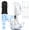 White, variant on Cshidworld Water Flosser Cordless, OLED Display 300ML Large Tank Water Dental Flosser for Teeth Cleaning and Flossing Oral Irrigator/ 9 Modes with 8 Jet Tips, IPX7 Waterproof & Rechargeable