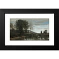 thumbnail image 2 of Jean-Baptiste-Camille Corot 24x16 Black Modern Framed Museum Art Print Titled - Pond at Ville-D'Avray (Late 1860s), 2 of 5