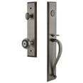 thumbnail image 2 of Grandeur 846381 Fifth Avenue Solid Brass Rose Keyed Entry Single Cylinder Full Plate "S", 2 of 5