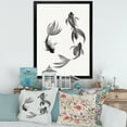thumbnail image 3 of Designart 'Black and White Vintage Fish III' Nautical & Coastal Framed Art Print, 3 of 4