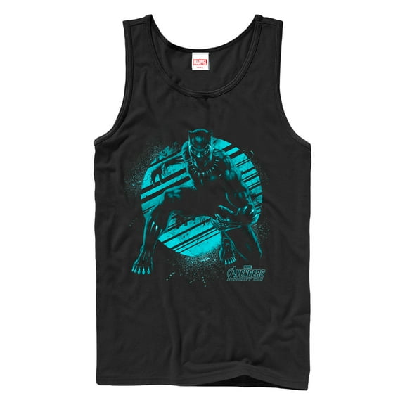 Men's Marvel Avengers: Avengers: Infinity War Panther Splatter  Tank Top Black X Large