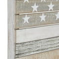 thumbnail image 5 of DecMode White Wood Handmade American Flag Wall Decor, 5 of 8