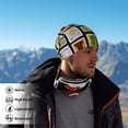thumbnail image 5 of Neck Gaiter Face Cover Scarf, colorful Stamp Pattern Soft Face Sun Mask Cover Scarf Headband Cooling Sweat Absorbing Bandanas Hiking Cycling Running, 5 of 7