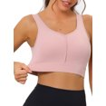thumbnail image 5 of Unique Bargains Women's Sports Bra High Impact Workout Wirefree Padded Bras L Pink, 5 of 6