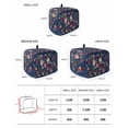 thumbnail image 2 of Navy Blue Flowers Small Toaster Cover 2 Slice, Kitchen Appliance Covers, Spring Vintage Floral Leaves Farmhouse Toaster Oven Cover with Loop, Bread Machine Cover Polyester Dust Cover Protection, 2 of 4