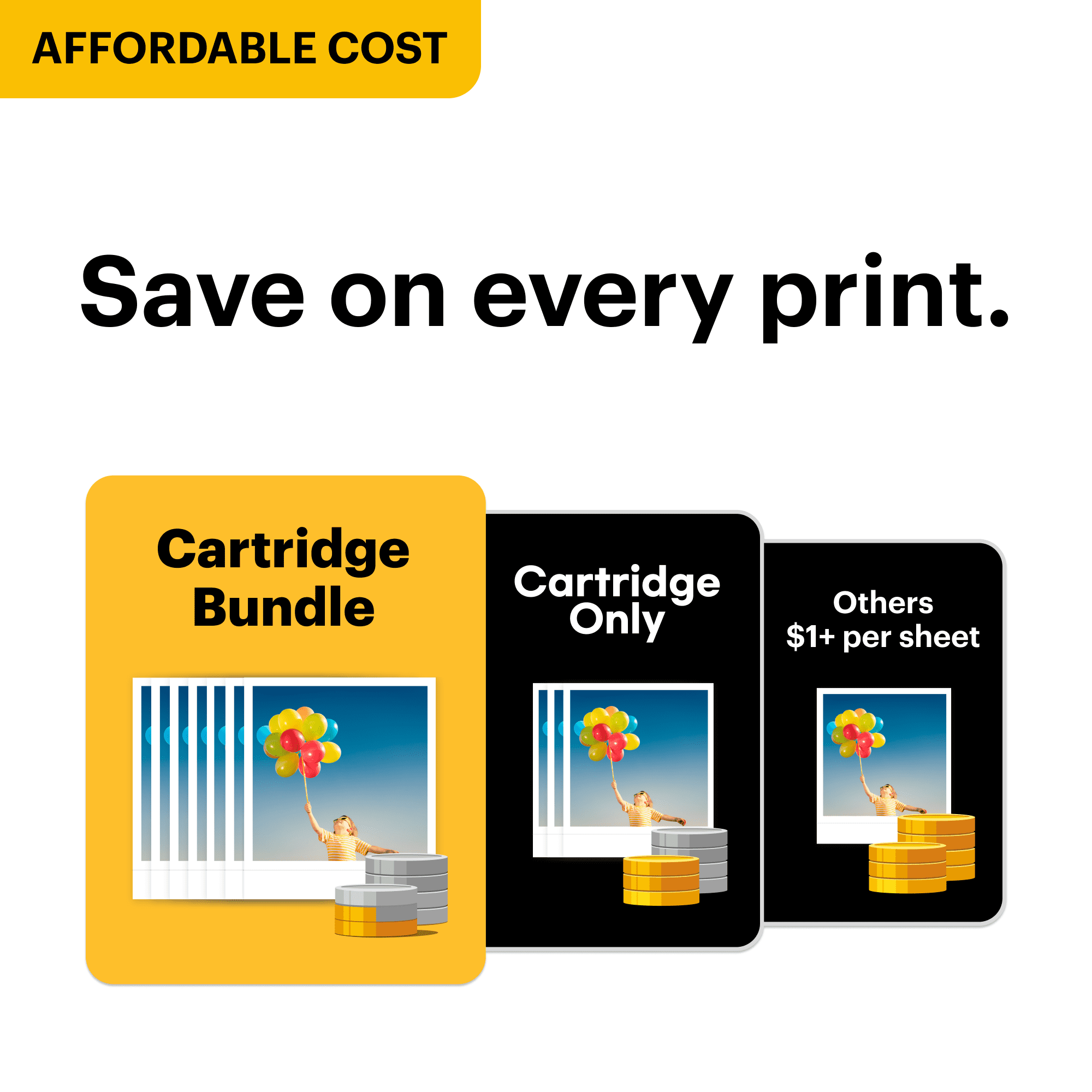 Kodak Dock ERA Instant Photo Printer cartridge bundle, 4x6 inches (printer + 50 sheets)