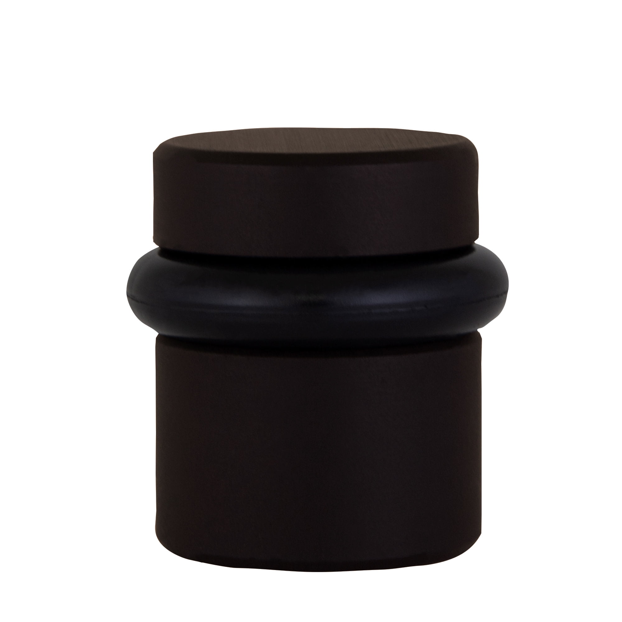 Design House 2-Pack Modern Cylindrical Floor Mounted Door Stops with Rubber Bumper, Oil Rubbed Bronze