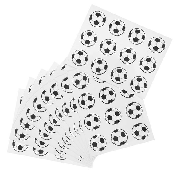 PBPBOX 120Pcs Cute Football Stickers Assorted -Adhesive Material Scrapbooking for Fan Gear