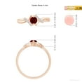 thumbnail image 6 of Angara Natural Ruby Promise Ring in 14K Rose Gold for Women – July Birthstone Jewelry | Ruby Ring with Diamond Accents (Ring Size - 5), 6 of 10