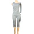 thumbnail image 7 of NMMUED Jumpsuits for Women Casual Strapless Jumpsuits for Women One Piece Jumpsuits for Women Capri Jumpsuits for Women Fitted Jumpsuits for Women Elegant Jumpsuits for Women, Gray XL, 7 of 7