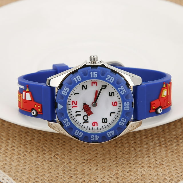 Correa Niños Dibujos Animados Wots Reloj Reloj Correa PVC Impermeable Cuarzo Wutwatch Biños Biños Regalo