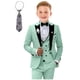 thumbnail image 1 of Conjunto de traje formal Tesscy para niños, ajustado, verde menta, talla 2T-20, 1 of 6