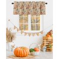 thumbnail image 2 of Fall Valances for Windows, Fallen Leaves Retro Leaf Plant Linen Texture Rod Pocket Short Window Valance Curtains Holiday Window Treatment for Kitchen Living Room Bathroom, 54"x18", 2 of 6
