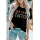 thumbnail image 2 of ABPHQTO Camiseta de manga corta negra Silly Santa Christmas is For Jesus para mujer, 2 of 5