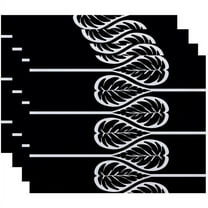 Simply Daisy 18" x 14" Fern 2 Floral Print Placemats, Set of 4