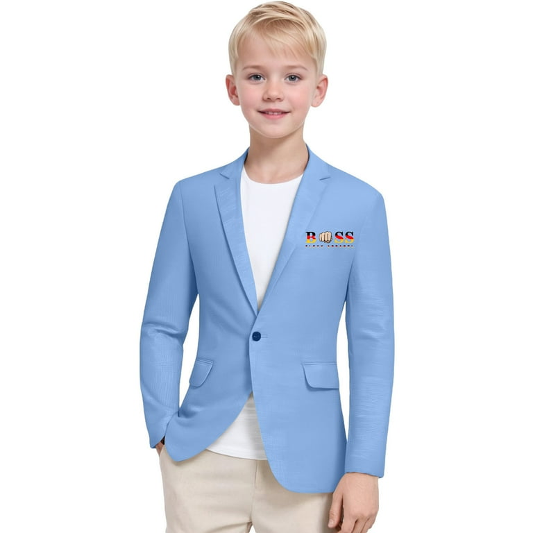 Kids Outerwear Coats Girls Boys Long Sleeve Letter Printed Lapel