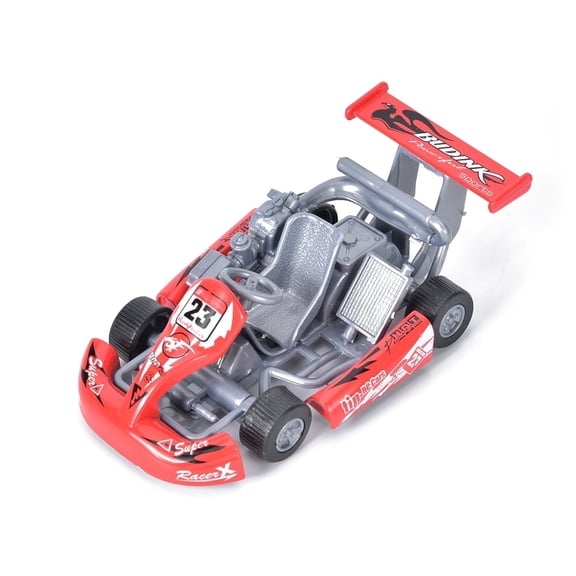Alloy Toy Pull Back Vehicles Diecast Cars Model 1:32 Scale High Go Kart Racing Car Model Toy for 3 Years Old Boy Girl Red