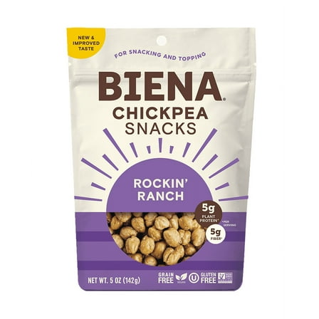 Biena Rockin' Ranch Chickpea Snacks, 5 oz