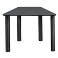 thumbnail image 2 of Regency Trapezoid 36 x 23 x 19 Learning School Desk- Grey Top Black Legs, 2 of 8