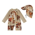 thumbnail image 7 of SONXAHE Baby UPF 50 One Piece Rash Guard Western Print Swimwear with Sun Hat For Kids, 7 of 7