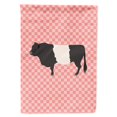 thumbnail image 1 of "Treasures BB7831CHF Belted Galloway Cow Pink Check Canvas House Flag, Size, Multicolor" Caroline's Treasures BB7831CHF, 1 of 1