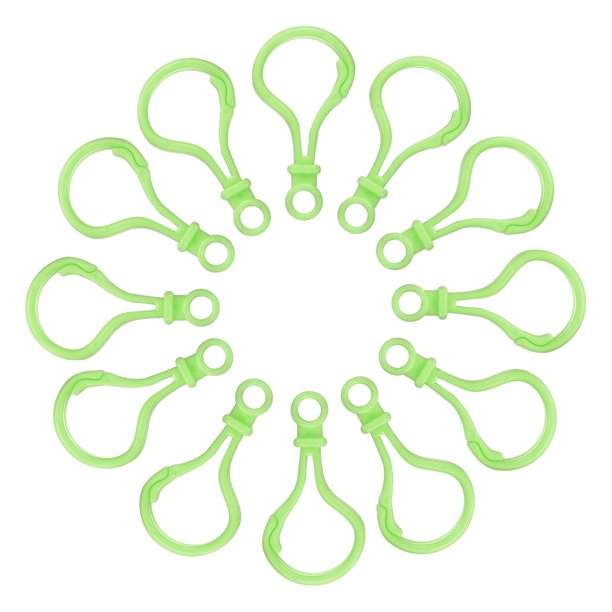 Uxcell 150 Pcs Broches de Langosta de Plástico Clip de Lanyard Color Verde Fruta