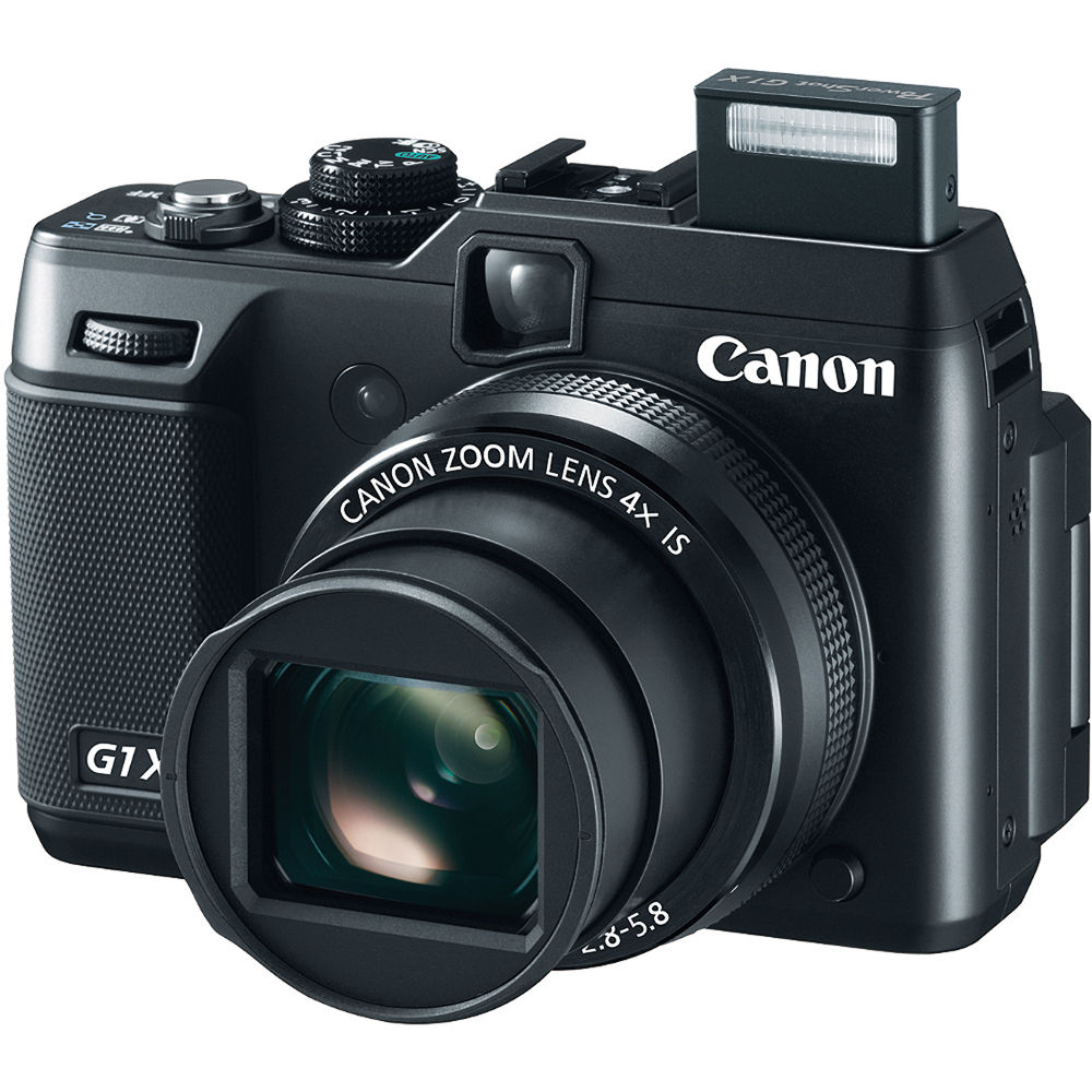Canon PowerShot G1 X Digital Camera (5249B001) + 32GB Card + 2 x NB10L Battery + NB10L Charger + Card Reader + LED Light + Corel Photo Software + Case + Flex Tripod + HDMI Cable + Hand Strap + More - image 3 of 7