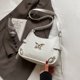 thumbnail image 2 of Y2K Bolso Hombro para Mujer Bandolera Mariposa Hobo Cuero PU (Beige), 2 of 7