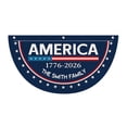 thumbnail image 4 of 2Pcs Personalized Fan Flag America's 250th Anniversary Banner 3x6 ft 1776 2026 Anniversary Bunting Outdoor Hanging Decor with Grommets for Porch Yard, Red 70.9"x35.4", 4 of 6